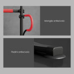 Barra per Trazioni Power Tower Stazione Fitness Multifunzione con Altezza Regolabile 171-219cm Nero Rosso - immagine 7