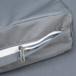 Divano da Esterno 3 Posti in Rattan PE e Metallo con Cuscini per Seduta e Schienale, 185x70x80 cm, Grigio - immagine 8