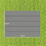 Tettuccio di Ricambio per Gazebo 4x3 m con 10 Fori di Drenaggio, Grigio Chiaro - immagine 3