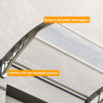 Tettoia in Policarbonato Anti-UV da Esterno per Porte e Finestre da 1x80 cm - immagine 8