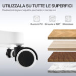 Sedia da Ufficio Ergonomica e Traspirante con Supporto Lombare Dinamico 4D, 64,5x62,5x112-122 cm, Multicolore - immagine 9