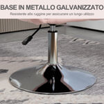 Sedia per Scrivania Girevole con Altezza Regolabile Cuscino Lombare, Tessuto Tecnico, Grigio - immagine 7