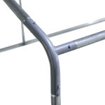 Pollaio da Giardino con Telaio Zincato, Copertura Impermeabile e Rete Esagonale, 3x4x2 m, Argento - immagine 9