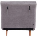 Poltrona Letto Reclinabile 2 in 1 con Seduta Extra-Large, Effetto Velluto, Grigio - immagine 9