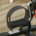 Mini Cyclette per Riabilitazione con Altezza e Resistenza Regolabile e Display LCD, in Acciaio e ABS, Nera e Rossa - immagine 8