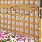 Fioriera da Giardino con Traliccio per Piante Rampicanti in Legno, 90x45x183 cm, Giallo - immagine 9