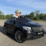 Macchina Elettrica per Bambini 3-5 Anni Mercedes con Cintura di Sicurezza e Telecomando, Nero - immagine 2