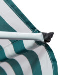 Tenda da Sole da Esterno 2x1,5m a Rullo con Manovella, Altezza e Angolazione Regolabile, Bianco e Verde - immagine 9