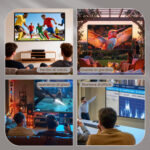 Telo per Proiettore 1" 16:9 HD 4K/8K Pieghevole e Portatile, Antipiega e Lavabile, Doppia Facciata, Bianco - immagine 8