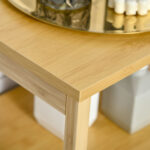 Mobiletto Bagno con Cesto Multiuso per Bucato e Giocattoli, in MDF e Bambù, 40x30x86,5cm - immagine 8