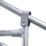 Pollaio da Giardino con Telaio Zincato, Copertura Impermeabile e Rete Esagonale, 3x2x2m, Argento - immagine 9