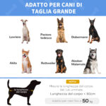 Lettino per Cani di Taglia Grande Fino a 50kg, Metallo e Tessuto Oxford, 122x92x23 cm, Marrone - immagine 7