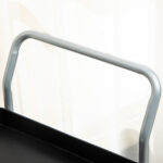 Carrello Portavivande a 2 Livelli con Maniglie e Ruote girevoli, Carrello Portaoggetti in Metallo per Cucina Soggiorno, 63x40,4x83,5cm, Nero - immagine 8