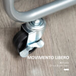 Carrello Portavivande a 2 Livelli con Maniglie e Ruote girevoli, Carrello Portaoggetti in Metallo per Cucina Soggiorno, 63x40,4x83,5cm, Nero - immagine 6