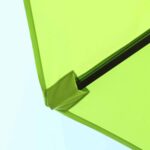 Ombrellone da Giardino Doppio con Apertura a Manovella, in Acciaio e Poliestere, 460x270x240 cm, Verde Chiaro - immagine 7