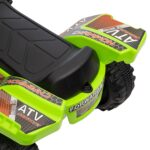 Quad Elettrico per Bambini 18-36 Mesi con Batteria Ricaricabile 6V e Fari, in Metallo e PP, 66x44x42 cm, Verde - immagine 9