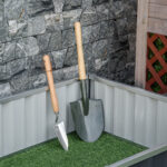 Letto per Orto Rialzato in Acciaio, Forma Regolabile e Fondo aperto, 174x90x30cm - immagine 8