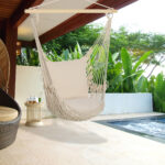 Amaca da Giardino in Corda Shabby Chic per Interni ed Esterni Bianca - immagine 2