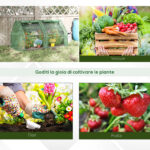 Serra per Piante Orto con 2 Coperture in PE e PVC, Struttura in Acciaio - Verde 180x90x90cm - immagine 7