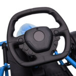 Go-Kart Elettrico per Bambini 8-12 Anni con Schienale Alto e Cintura di Sicurezza, 115x77x54 cm, Blu e Nero - immagine 8