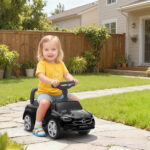 Macchina per Bambini Licenza Mercedes Benz con Clacson e Spazio Portaoggetti, 65x28x39 cm, Nero - immagine 2