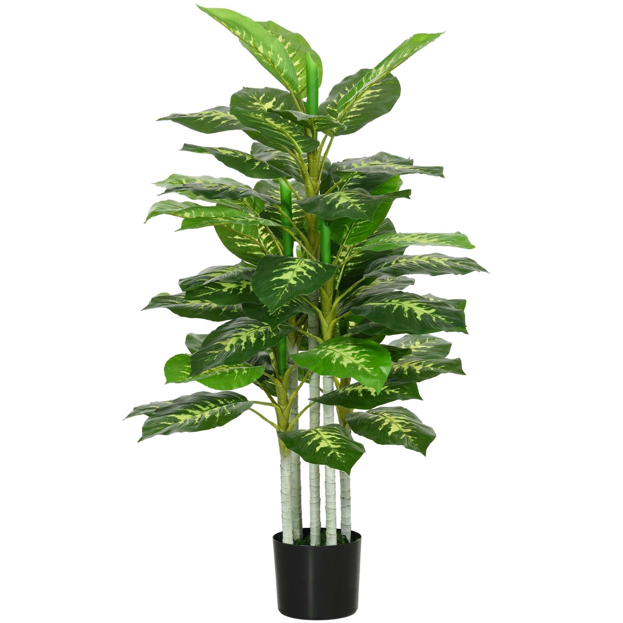 g3hf661983df14327.jpg Pianta Artificiale Decorativa Alta 120 cm con Vaso Nero per Interni ed Esterni - immagine 1