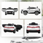 Auto Elettrica per Bambini 3-5 Anni, Macchina 12V con Telecomando e Luci Colorate, Velocità Fino a 8km/h, Bianco | Aosom Italy - immagine 9