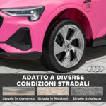 Macchina Elettrica per Bambini 12V con Telecomando, Velocità 3-8km/h, Luci e Musica, Età 3-5 Anni, Rosa - immagine 8