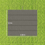 Tettuccio di Ricambio per Gazebo 3x3 m con 10 Fori di Drenaggio, Grigio Chiaro - immagine 3