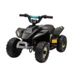Quad Elettrico per Bambini 18-36 Mesi con Batteria Ricaricabile da 6V, 72x40x45,5 cm, Nero