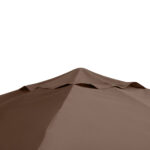 Tetto di Ricambio 3x3m, Telo Sostitutivo per Gazebo da Giardino in Poliestere con Foro di Ventilazione, Color caffè - immagine 8