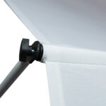 Tenda da Sole da Esterno 2x1,5m a Rullo con Manovella, Altezza e Angolazione Regolabile, Bianco - immagine 9