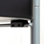 Carrello Portavivande a 2 Livelli con Maniglie e Ruote girevoli, Carrello Portaoggetti in Metallo per Cucina Soggiorno, 63x40,4x83,5cm, Nero - immagine 9