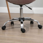 Sedia da Ufficio Girevole , Design Ergonomico e Regolabile Senza Braccioli, Rosa, 59x59x81-91cm - immagine 9