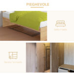 Stendino Elettrico Riscaldato con Ali Pieghevole Salvaspazio in Lega di Alluminio, 144x53x91cm, Argento - immagine 5