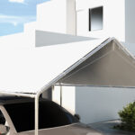 Copertura di Ricambio 6x3 m in PE Bianco Anti-UV per Carport Auto con Corde Elastiche - immagine 7