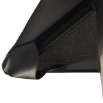 Dondolo da Giardino 3 Posti Lettino e Gazebo Design 3 in 1 con Tettuccio, 256x172x248 cm, Grigio Scuro - immagine 9