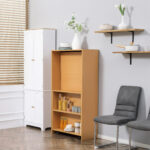 Tavolo Pieghevole da Pranzo max 3 Persone, in Truciolato e Acciaio, 75x144x144,5 cm, color Legno - immagine 8