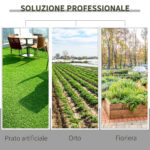 Telo Pacciamatura 50x2m 1g/m² Telo Anti Erbacce Telo Nero per Orto, Serra, Giardino Drenante e Traspirante con Quadrettatura - immagine 7