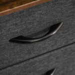 Mobile Cassettiera Multiuso con 3 Cassetti Pieghevoli in Tessuto, Arredamento Soggiorno e Camera, 80x29x71cm, Grigio Scuro - immagine 9