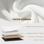 Pouf Contenitore Pieghevole con Vano da 72L e Rivestimento in Velluto, 76x38x35 cm, Crema - immagine 6