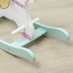 Cavallo a Dondolo per Bambini 1-3 Anni con Maniglie, Schienale e Pedali in MDF, 68L x 27P x 47,5A cm, Multicolore - immagine 9