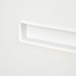 Cassettiera Ufficio con Ruote, Schedario Portadocumenti a 2 Cassetti con Serratura e 2 Chiavi in Acciaio, 39x48x67cm, Bianco - immagine 8