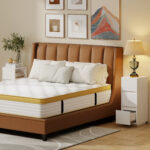 Set di 2 Comodini con 2 Cassetti e Ripiano Aperto Moderni e Salvaspazio, 25x30x65 cm, Bianco - immagine 8