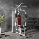 Stazione Fitness Multifunzione per Casa e Palestra con 4 Imbottiture, in Acciaio e PU, 150x110x210 cm, Bianco - immagine 8