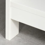 Tavolo Consolle con 2 Cassetti e 2 Mensole, Consolle Ingresso e Soggiorno in MDF, 1x30,5x80cm, Bianco - immagine 8