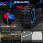 Macchina Elettrica per Bambini 3-8 Anni 24V con Guida Manuale e Telecomando, Velocità 5-7km/h, Blu - immagine 7