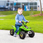 Quad Elettrico per Bambini con Batteria Ricaricabile 6V e Marcia Avanti e Indietro, 72x40x45,5 cm, Verde - immagine 2