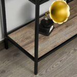 Scaffale Libreria Asimmetrica Stile Industriale in Legno e Metallo - immagine 8