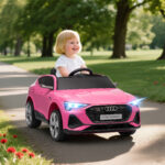 Macchina Elettrica per Bambini 12V con Telecomando, Velocità 3-8km/h, Luci e Musica, Età 3-5 Anni, Rosa - immagine 2